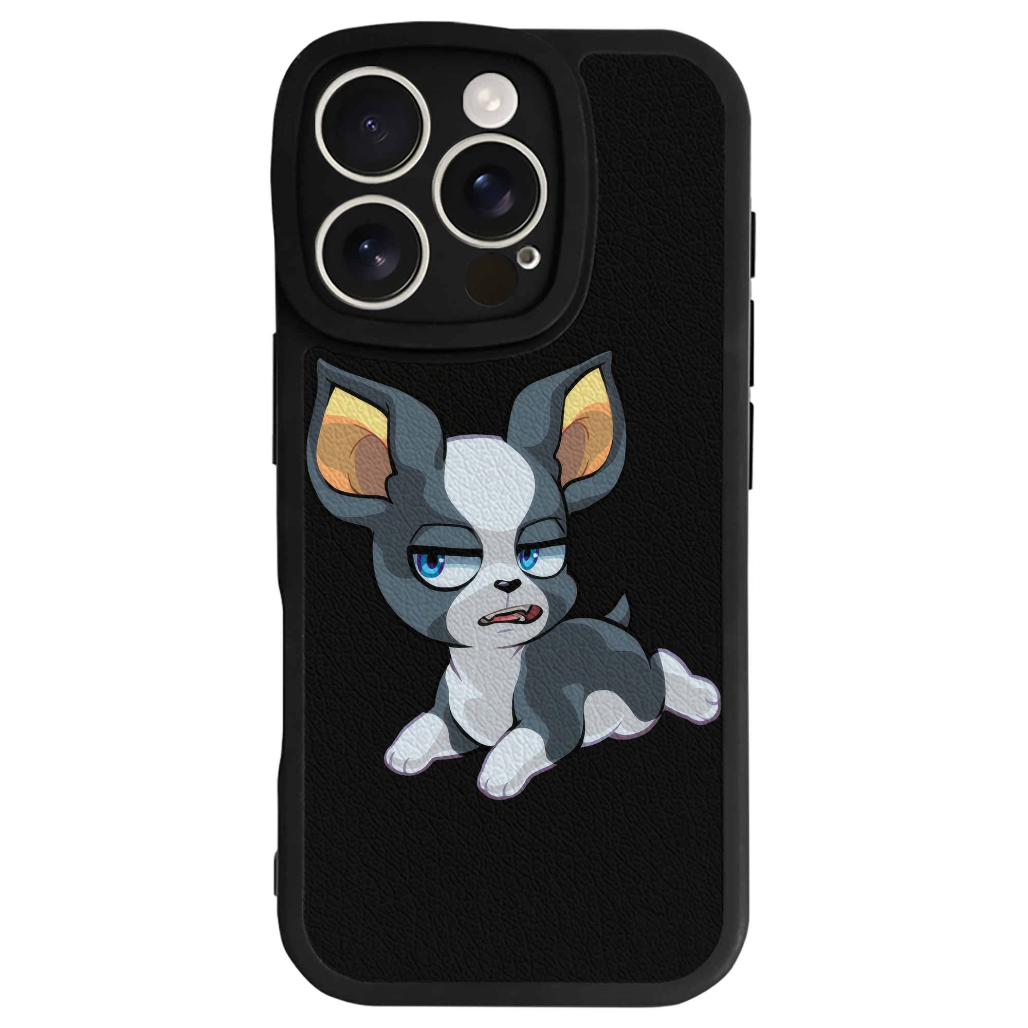 （画像用） ジョジョの奇妙な冒険 イギー JoJo's Bizarre Adventure Iggy 【iPhone 16シリーズ対応】シリコンスマホケース（レザー調） 材質：シリコン